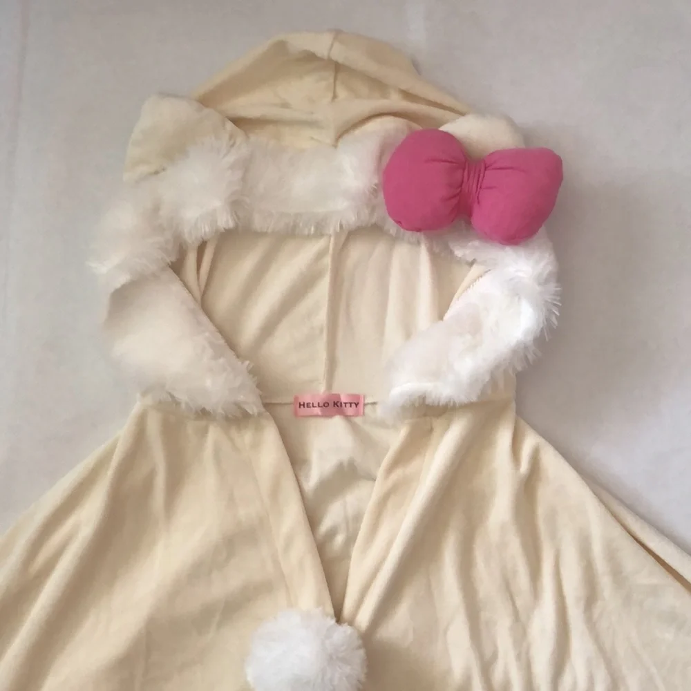 Hello Kitty Hooded Wrap Around Poncho